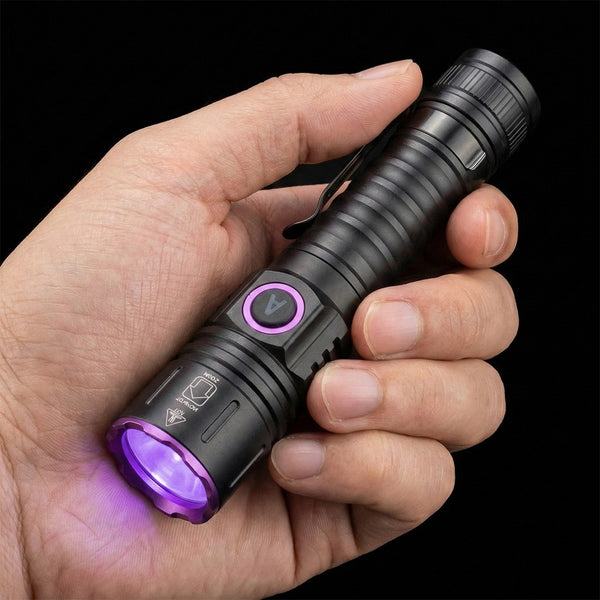 Lampe UV 365 nm tenue en main