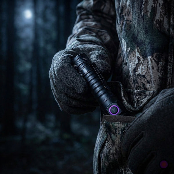 Lampe UV dans la poche de veste